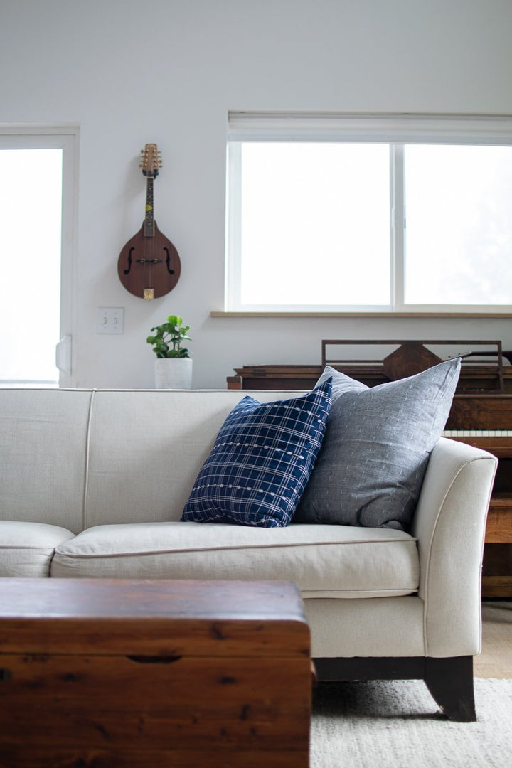 Indigo Woven Pillow Covers