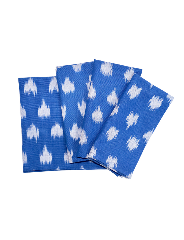 Cloth Napkins- Playful Blue- Set of 4
