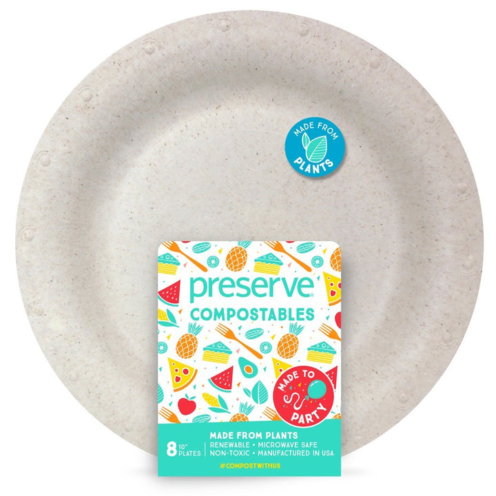 Large Compostable Plates | 8 Count