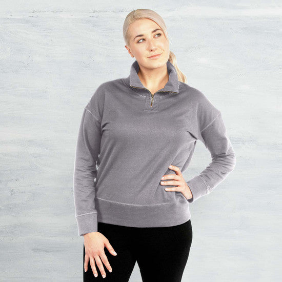 Organic Cotton - Quarter Zip Fleece Pullover