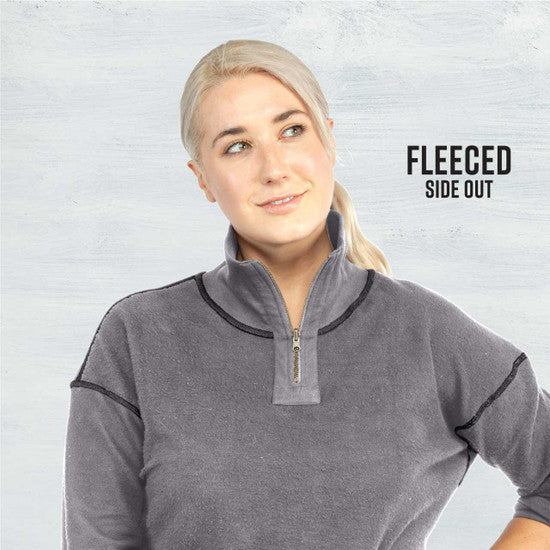 Organic Cotton - Quarter Zip Fleece Pullover