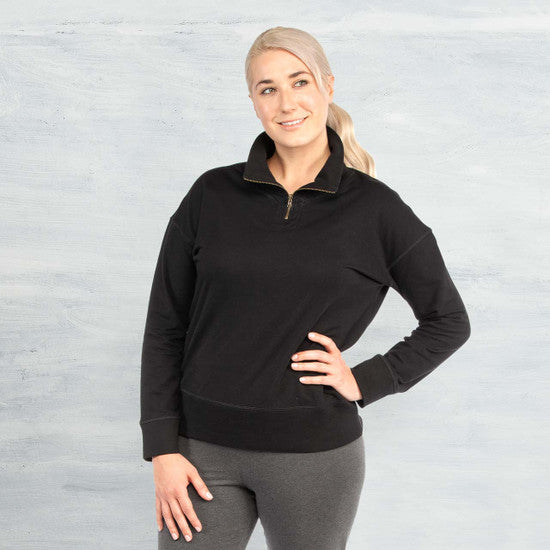 Organic Cotton - Quarter Zip Fleece Pullover