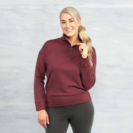 Organic Cotton - Quarter Zip Fleece Pullover