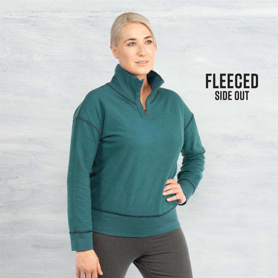 Organic Cotton - Quarter Zip Fleece Pullover