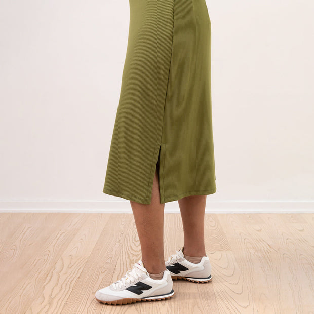 The Dressy Rib Knit Midi Skirt
