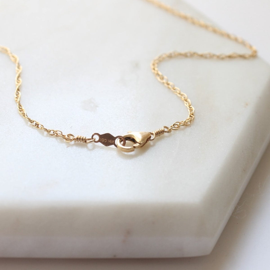 Gold Rope Chain Necklace