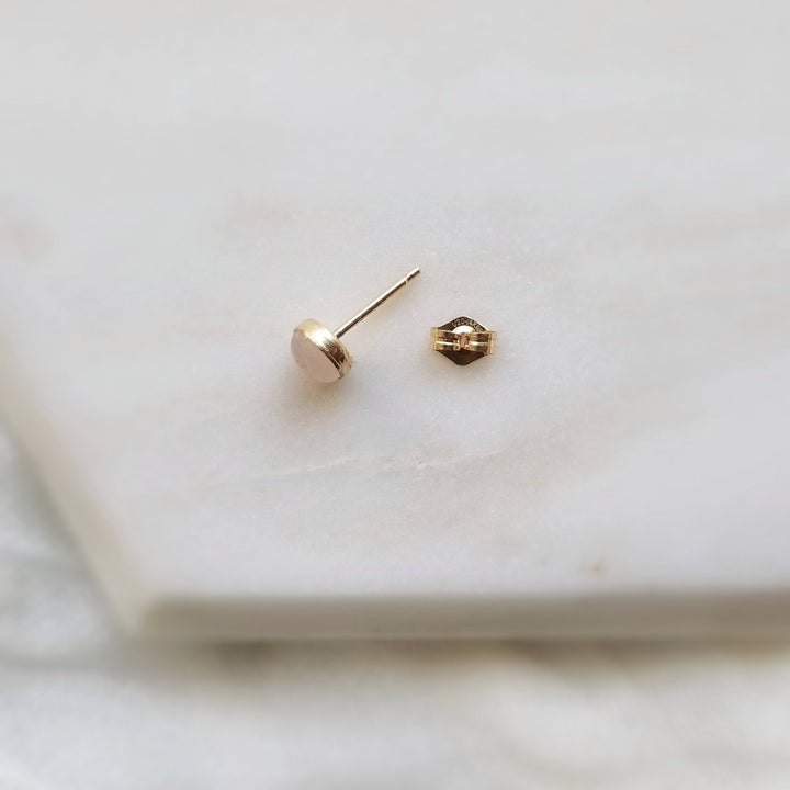 Rose Quartz Studs