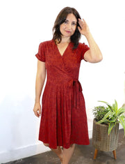 Ruby Bloom Organic Wrap Dress