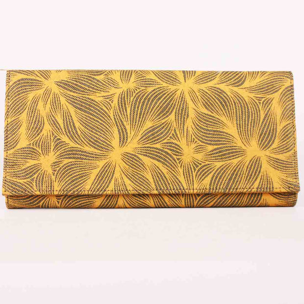 Long Vegan Wallet - Sustainable Canvas New Spring Prints