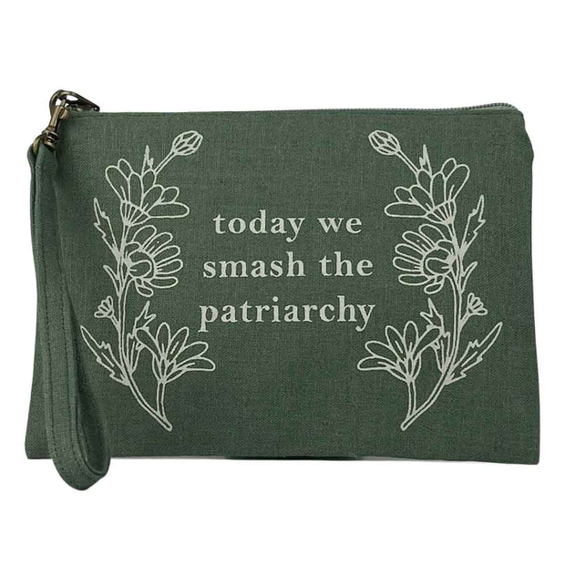 Statement Pouch-Patriarchy Green
