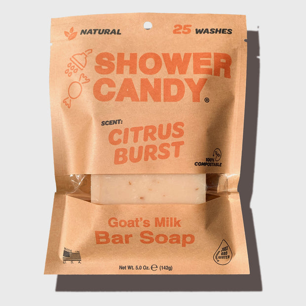 Citrus Burst Body Wash Bar Soap with Goat's Milk