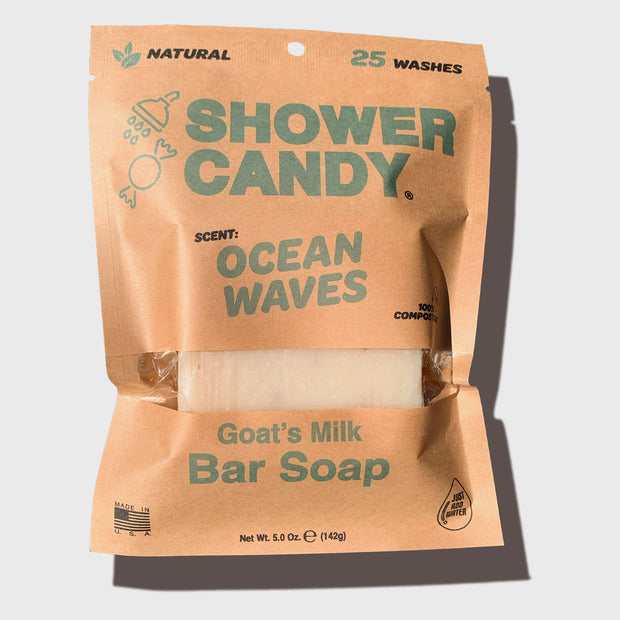 Ocean Waves Body Wash Bar Soap with Goat's Milk