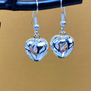 Silver Devoted Love Earrings