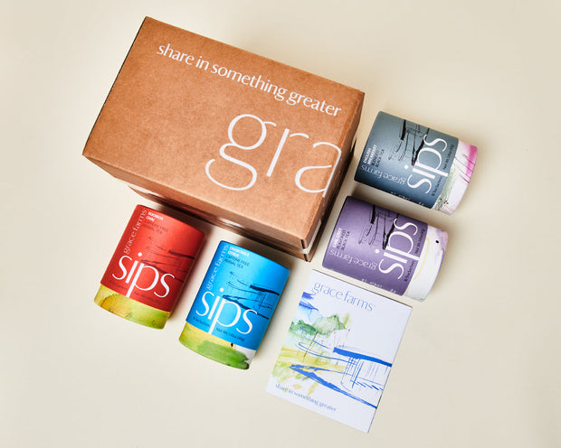 Sips Organic Four Tea Collection & Gift Box - That Fights To End Forced Labor