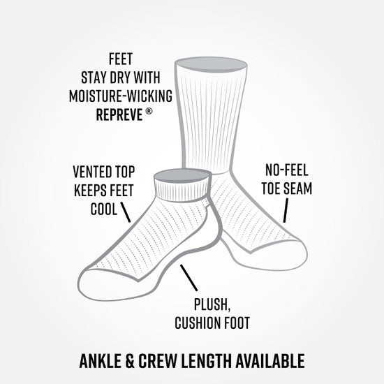 Organic Cotton Sport Socks - Crew