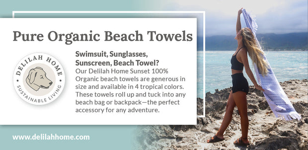 100% Organic Cotton Beach Towels