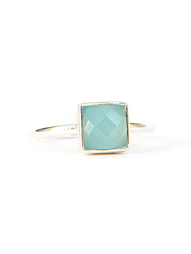 Sultry Sea Ring in Chalcedony