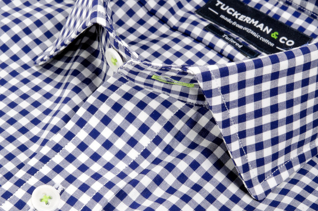 Navy Gingham Check