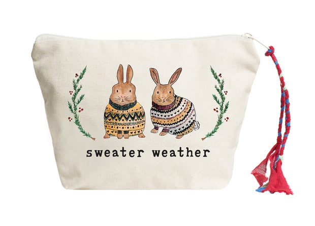 Sweater Weather (Bunny Edition) | Pouch