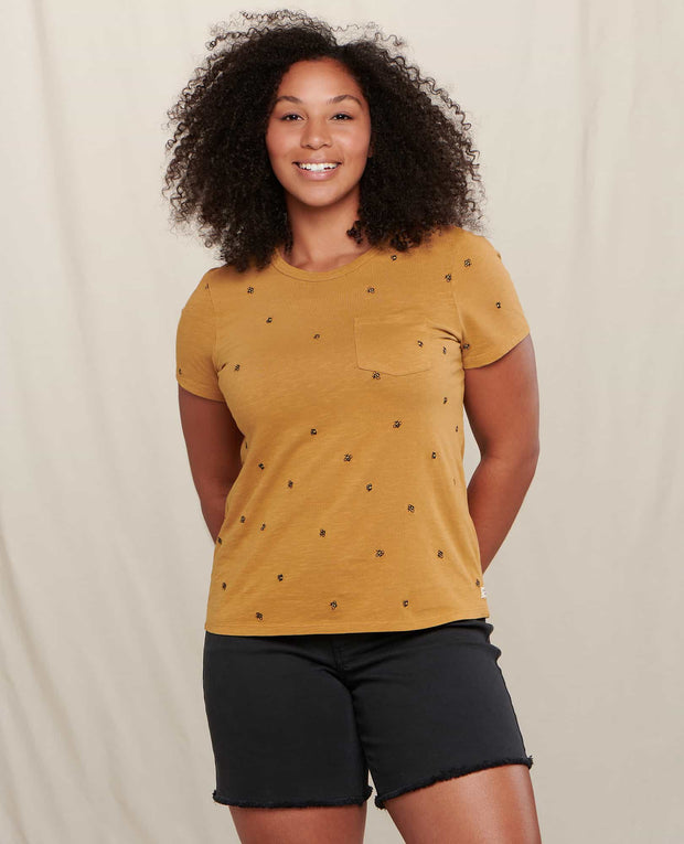 Women's Primo Short Sleeve Crew Embroidered