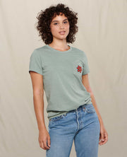 Women's Primo Short Sleeve Crew Embroidered