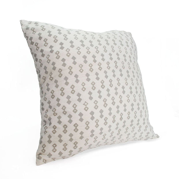 Grey Diamond Silk Pillow Cover  (18"x 18")