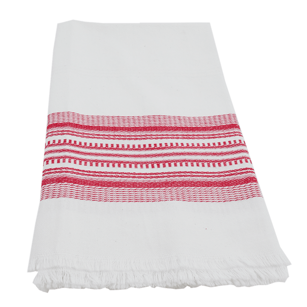 Red Antigua Stripe Towel