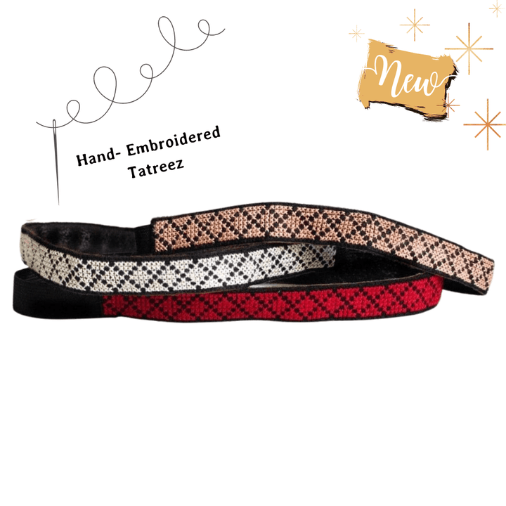 Hand-Embroidered Tatreez Headbands by Darzah