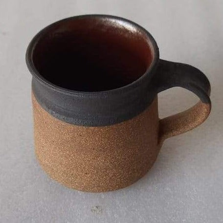 Small Rustic Black Mug