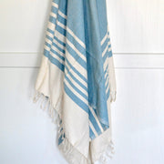 Handwoven Blue Bath Towel