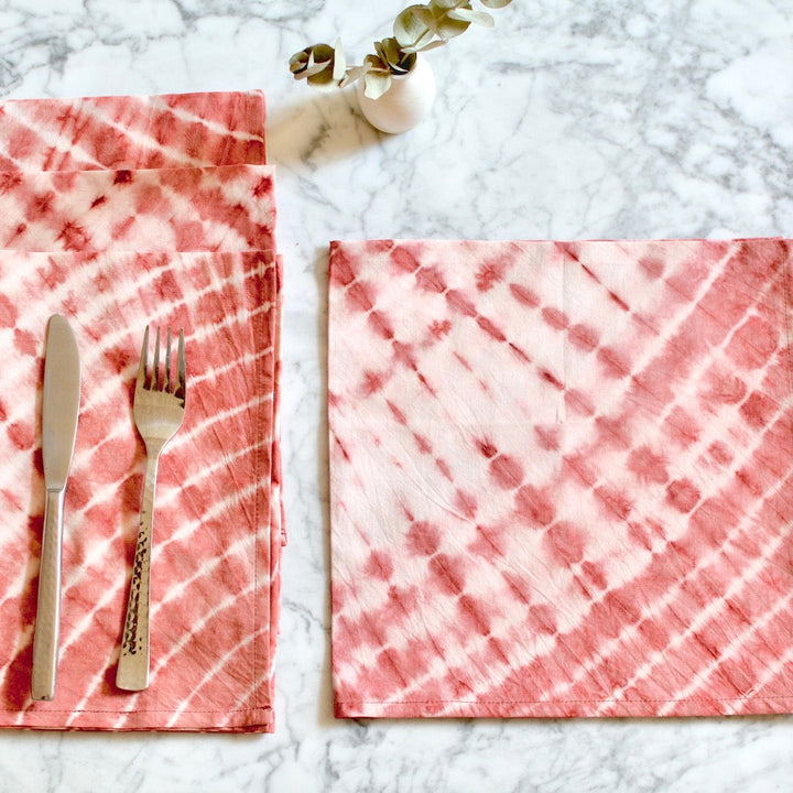 Geetha Shibori Tie-Dye Cotton Napkins