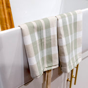 Plaid Two Tone Cotton Kitchen Towels