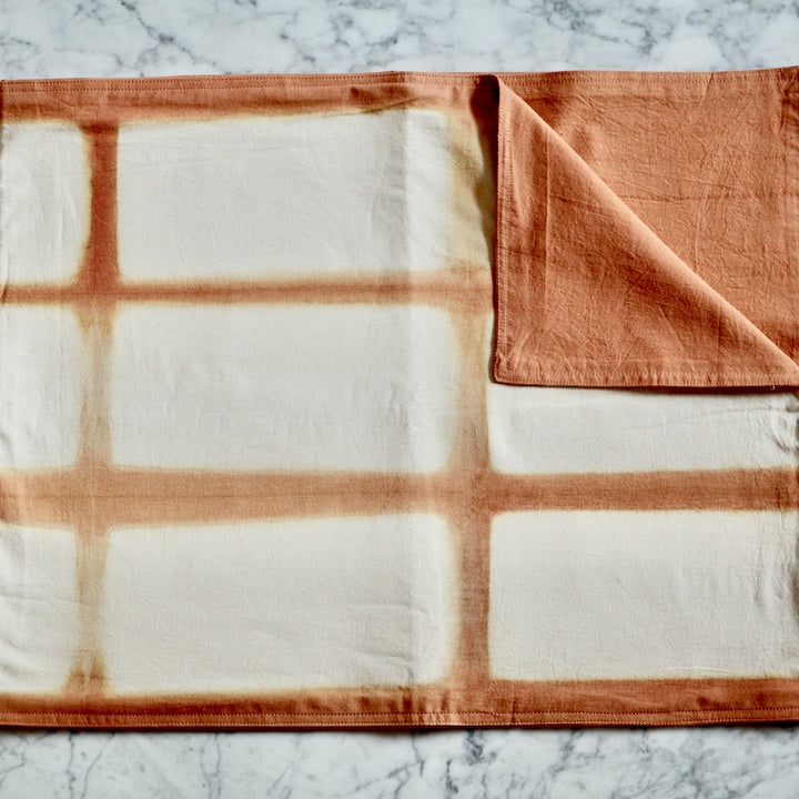 Rectangle Pattern Dyed Shibori Napkins