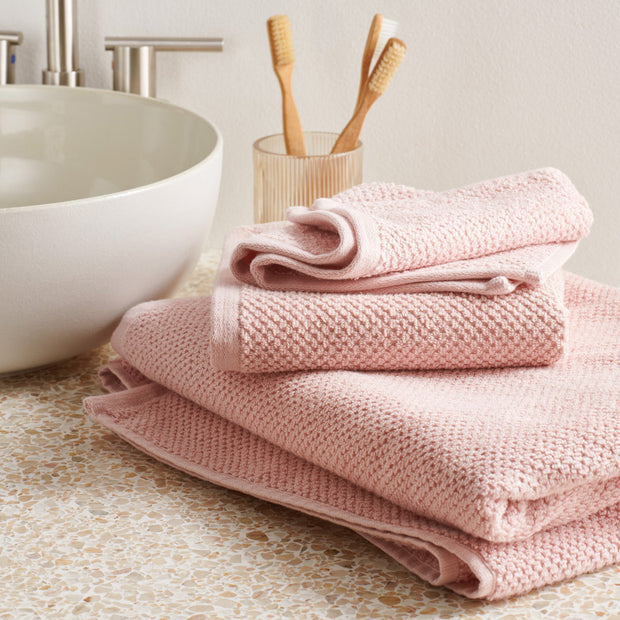 Textured Organic Cotton Towel - Desert Sand