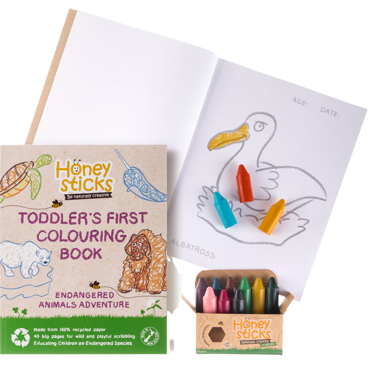 The Creative Kid Coloring Set - Endangered Animals Adventure