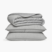 Organic Cotton Quilted Sham - Oyster