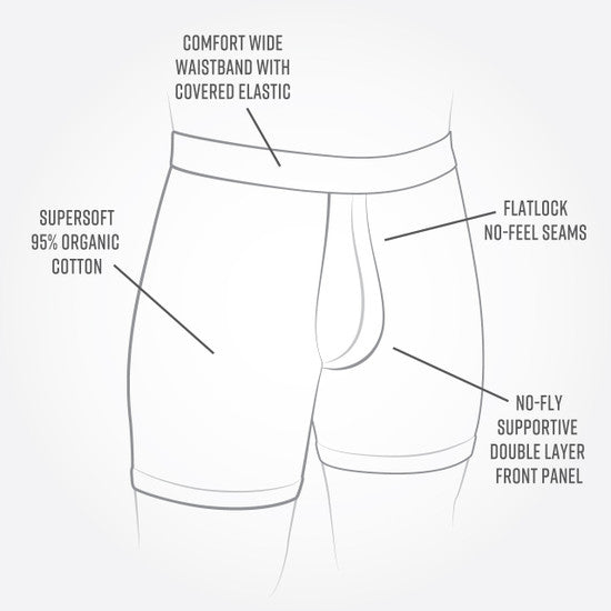 Organic Cotton Essentials - Men's Boxer Briefs 2 Pak