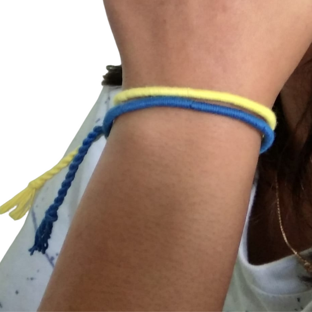 Support Ukraine Bracelet Set