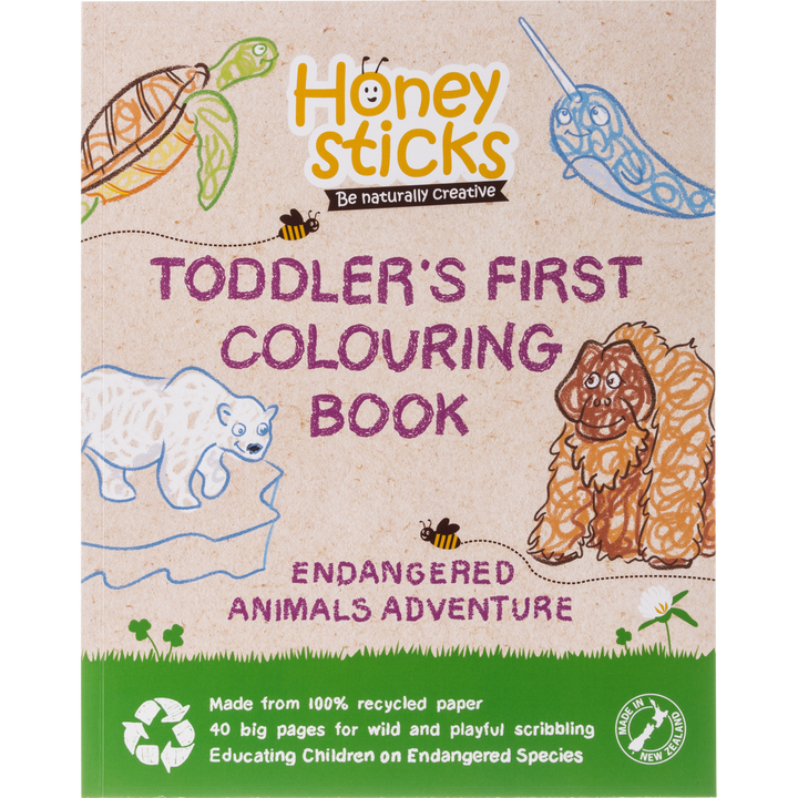 Toddlers First Colouring Book - An Endangered Animals Adventure