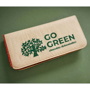 Recycled Cement Bag Long Wallet - Green Tree