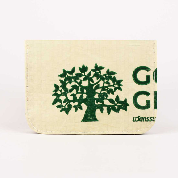 Recycled Cement Bag Card Holder - Green Tree