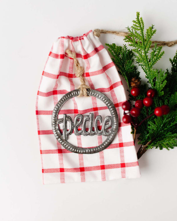 Ornament Gift with Fabric Gift Bag