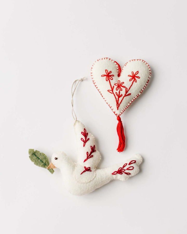 Alejandra Felt Heart Ornament