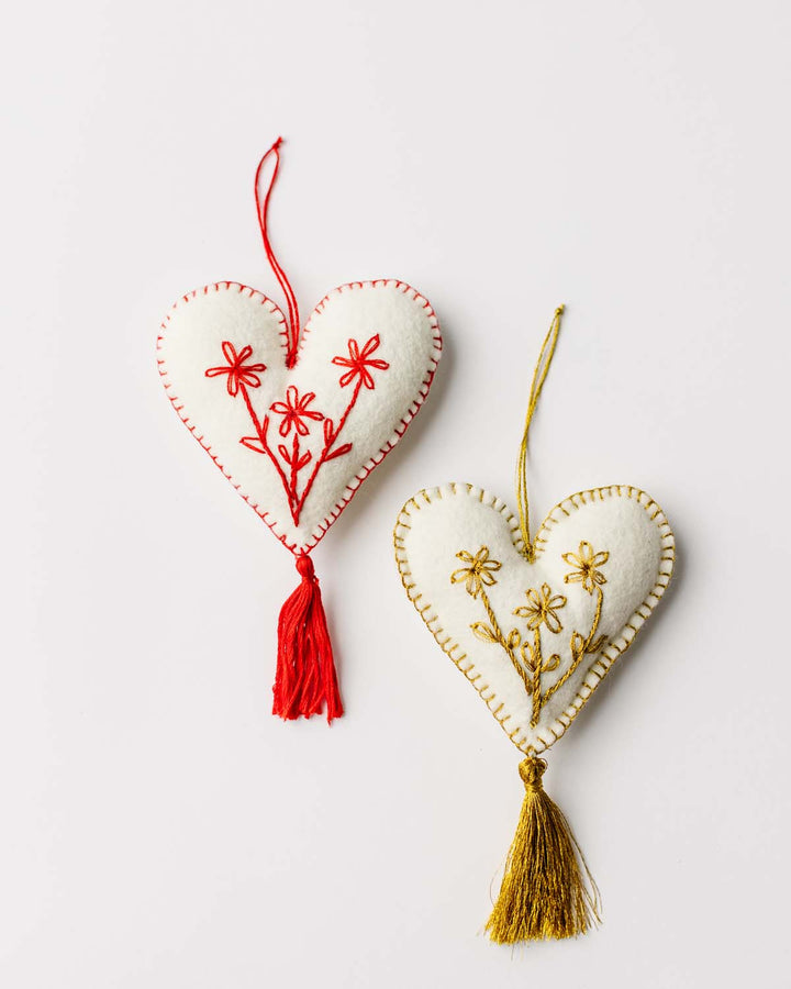 Alejandra Felt Heart Ornament