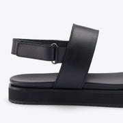 Go-To Flatform Sandal Black/Black
