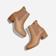 Ana Go-To Heeled Chelsea Boot Almond