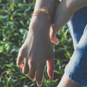 Walk on Water Cuff Bracelet - Gold