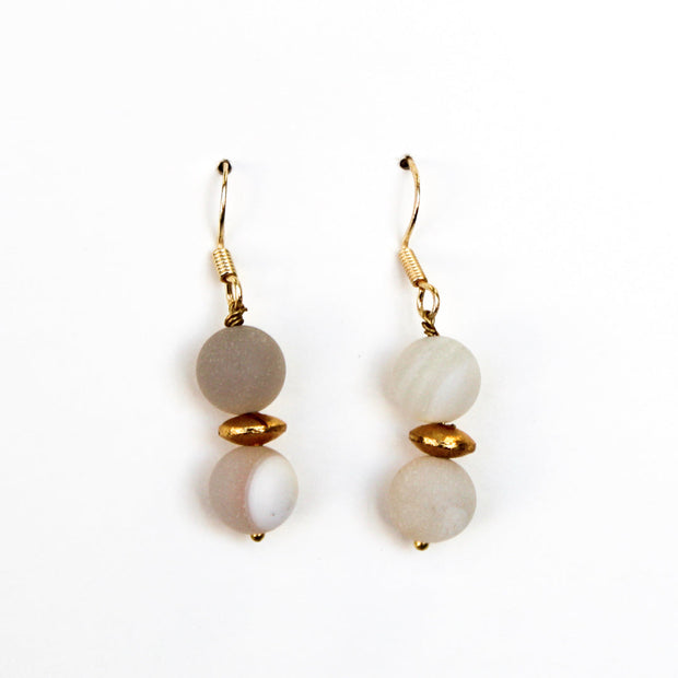 Simple Agate Diffusing Earrings | Aromatherapy Earrings