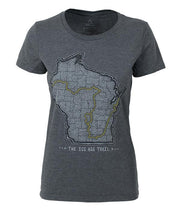 Women's Ice Age Trail - Trail Map T-shirt