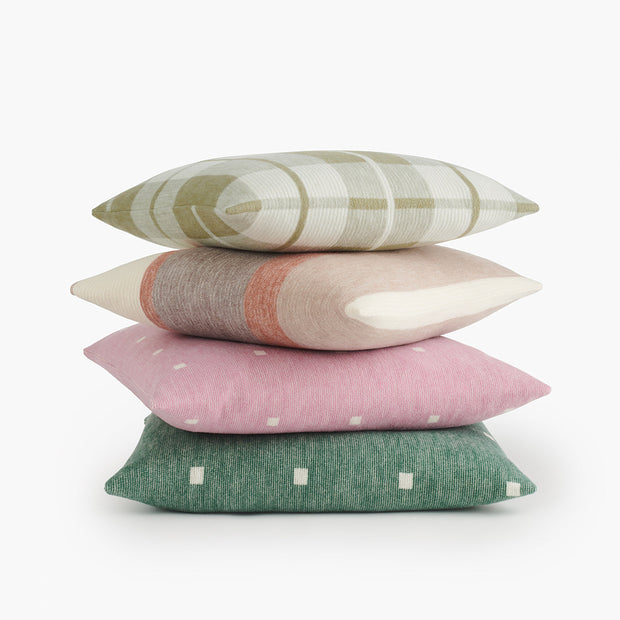 Organic Cotton & Wool Pillow Cover - Tartan Plaid